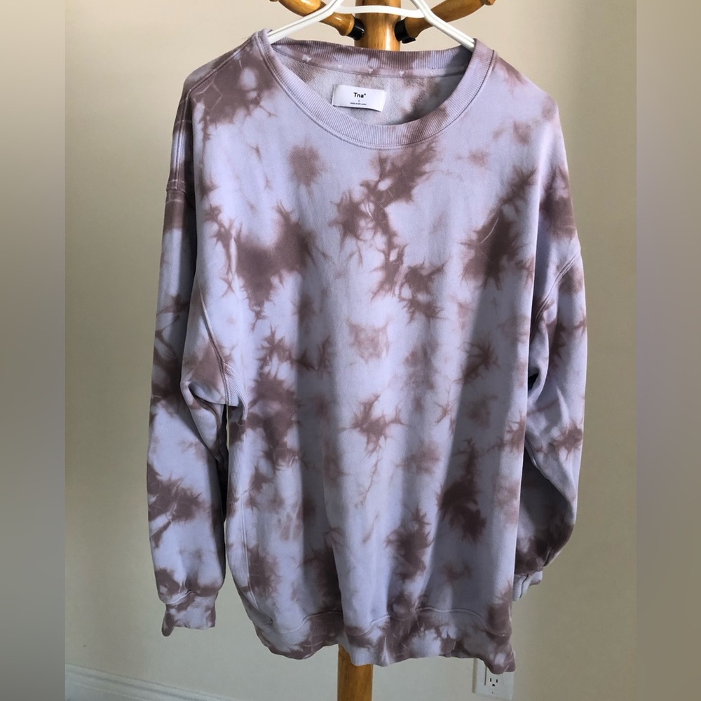 DEAL!! TNA tie-die oversize sweatshirt, 78 cotton, size 1 (like S but fits big!)